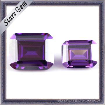 Brilliant Cut Amethyst Shining Zirconia Gems (STG-134)